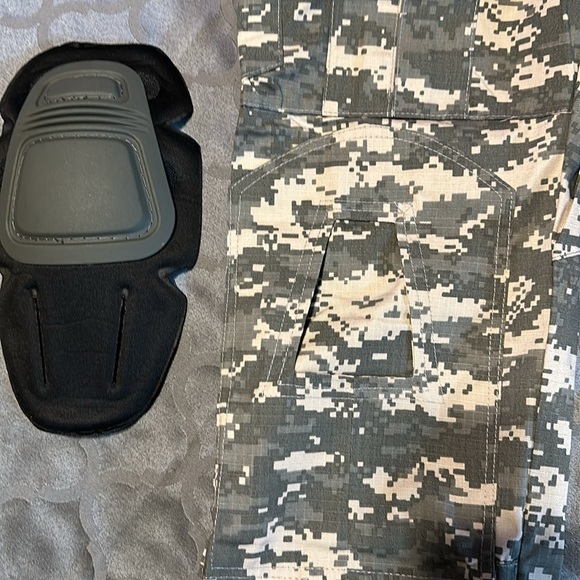 Carpenters pants with knee pads camouflage 10 pockets new size Large -Regular - Picture 4 of 15